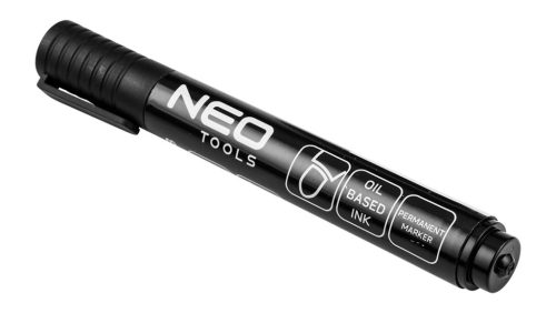 Jelölőfilc, vízálló olajalapú festékkel, fekete, vastag hegyű, Rendelési egység: 20db