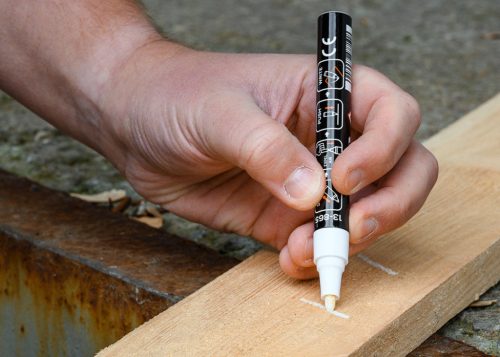 Jelölőfilc, lakkfilc, vízálló festékkel, alu festéktartály, fehér, normál hegyű, Rendelési egység: 12db