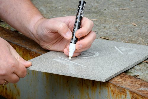 Jelölőfilc, lakkfilc, vízálló festékkel, alu festéktartály, fehér, normál hegyű, Rendelési egység: 12db