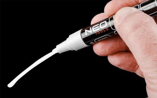 Jelölőfilc, lakkfilc, vízálló festékkel, alu festéktartály, fehér, normál hegyű, Rendelési egység: 12db