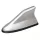 Cápa rádióantenna, ezüst, TA-W13019-3SI