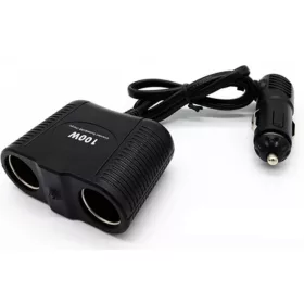   13238 Szivargyújtó elosztó 2-es  - állítható - 12/24V - MAX 100W