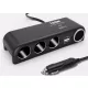 13283 Szivargyújtó elosztó 3-as + 2 USB aljzat +  Öngyújtó aljzat 12/24V - MAX 120W 