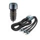 Autós töltő + 3IN1 gyorstöltő kábel - 48W - Quick Charge 3.0 - 12-24V LED 07AC+ SZETT