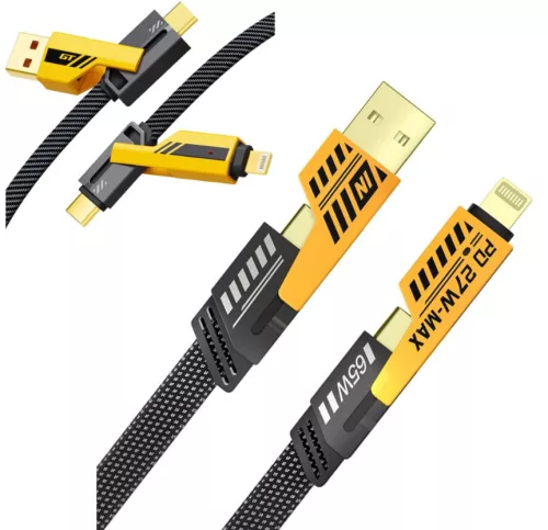 100W-os Gyors töltő USB/USB-C + 65W-os 4 az töltő különböző töltőfejekkel - 5A 12-24V