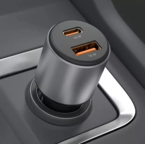 Autós Gyorstöltő 100W – USB & USB-C 12/24V