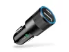 Szivargyújtós USB 3.1A + Type-C Autós Töltő (15W)