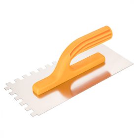   Acél simító, fogazott, rozsdamentes, - 280x130mm, 10x10x10mm fog