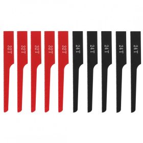   Fűrészlap készlet 14-034 pneumatikus orrfűrészhez, 24 és 32 fogú lapok, 10db