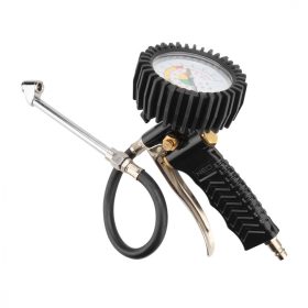   Pneumatikus kerékfúvó pisztoly, nyomásmérővel 80mm, duppla szelepes, teherautó