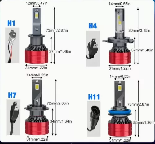   H1 M3 LED Fényszóró 30W - CANBUS - 12/24V