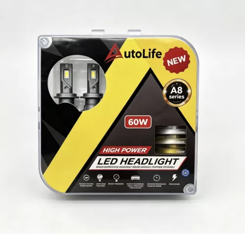  3 színű világítás - H4 LED Fényszóró Szett 3in1 – 12V/24V - 60W - CANBUS