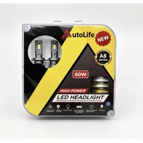    3 színű világítás - H11 LED Fényszóró Szett 3in1 – 12V/24V - 60W - CANBUS