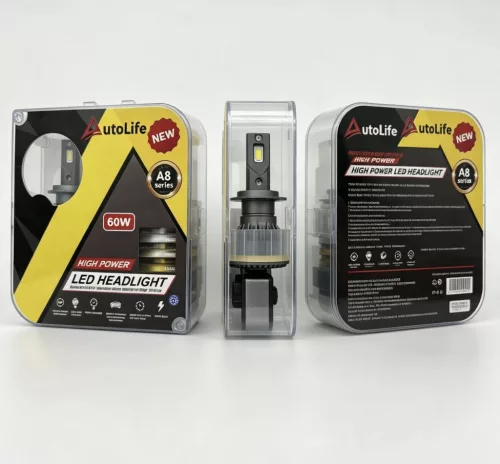  3 színű világítás - H11 LED Fényszóró Szett 3in1 – 12V/24V - 60W - CANBUS
