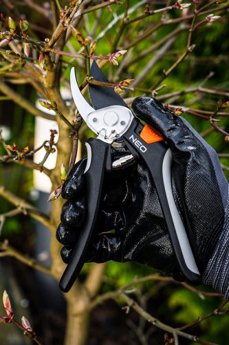 Metszőolló, áttételes, mellévágó, max.18mm, teflon bevonat, 200mm