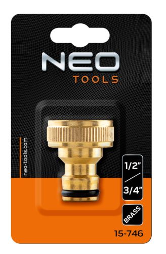 Csapcsatlakozó 1/2"- 3/4", réz