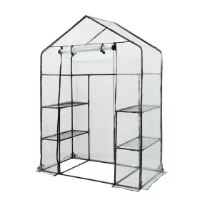 Növényház 143 x 73 x 195 cm, PVC fólia, fémszerkezet