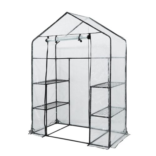 Növényház 143 x 73 x 195 cm, PVC fólia, fémszerkezet