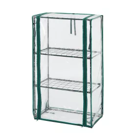 Növényház 46 x 24 x 80 cm, PVC fólia, fémszerkezet