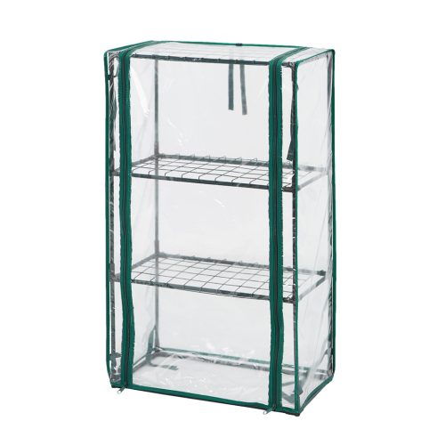 Növényház 46 x 24 x 80 cm, PVC fólia, fémszerkezet