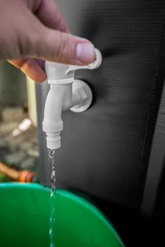 Esővízgyűjtő tartály, összecsukható, PVC, 500L