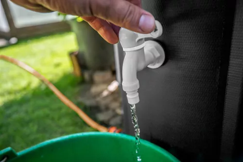 Esővízgyűjtő tartály, összecsukható, PVC, 500L