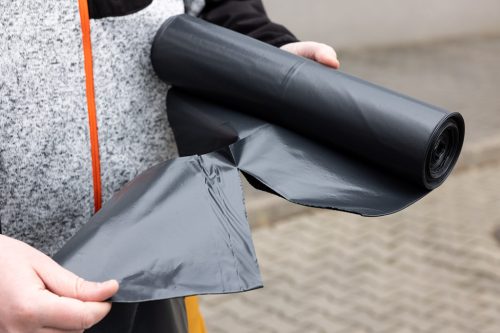 Szemeteszsák, 120L, 70x110cm, 70mic, fekete, 10db