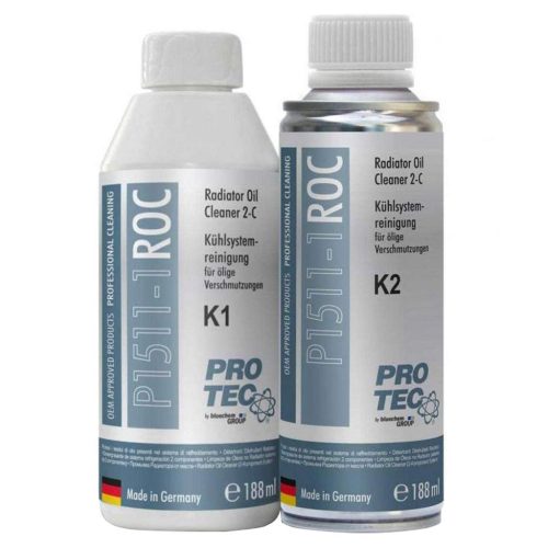 PRO-TEC 1511 Radiator Oil Ceaner - Olajos hűtőrendszer tisztító 2 komponensű, 375 ml