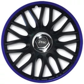   J-Tec 15" ORDEN BLUE R Dísztárcsa garnitúra fekete-kék