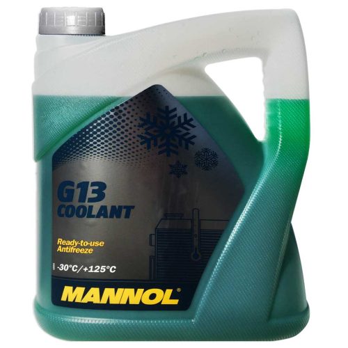 Mannol 4213-5 - G13 Coolant fagyálló, készre kevert, zöld, 5kg. -30°C