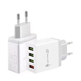 4 Portos USB Gyorstöltő 3.0 - 5V 3.1A