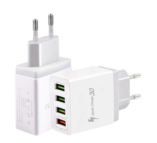 4 Portos USB Gyorstöltő 3.0 - 5V 3.1A