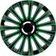 Argo 16" Le Mans Pro Green & Black Dísztárcsa garnitúra