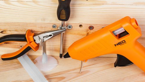 Ragasztópisztoly 11mm, 40W + 24 ragasztórúd