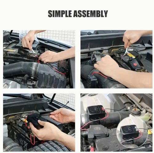 Ultrahangos és LED-es(Villanó funkciós) nyestriasztó gépjárművekhez 12V