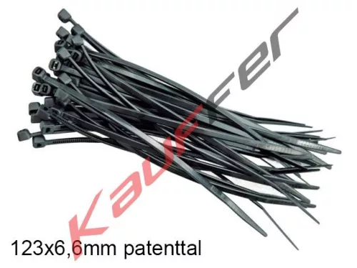 Kábelkötegelő 123x6,6, rögzítőpatenttel
