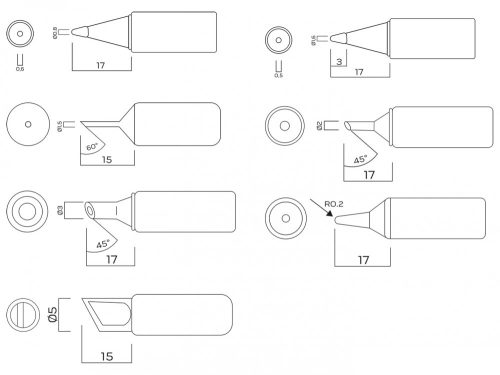 Pákahegy készlet 7db-os