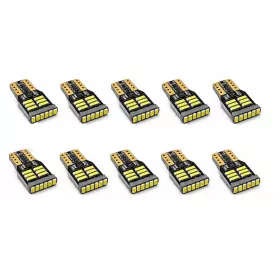  T10-3018SMD 10db-os helyzetjelző - fehér - 12V CANBUS