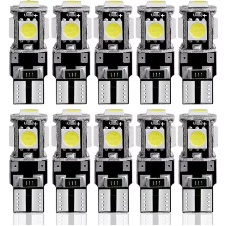  SMD-T10-5SMD - 10db-os helyzetjelző CANBUS  - 12V
