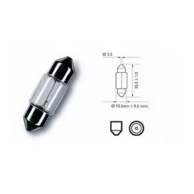   SCT Germany 202099 12V 10W C10W SV8,5 (T10x35) sofita (festoon) izzó, Long Life