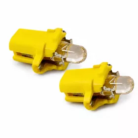 Műszerfal LED 12V Sárga párban B8.5D