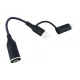 2 az 1-ben USB-C – Lightning adapter, 3,5 mm-es AUX jack csatlakozó