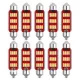  SMD-ROOF-10SMD-41 - 10db-os 41MM Szofita Led 12V hűtőbordás CANBUS