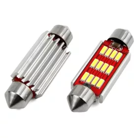    SMD-ROOF-10SMD-41 -2  2db-os 41MM Szofita Led 12V hűtőbordás CANBUS