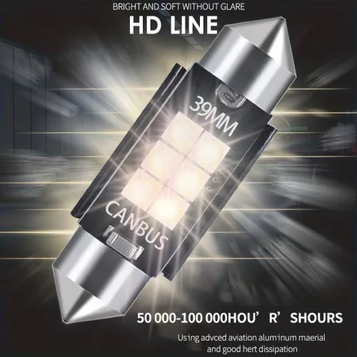  SMD-ROOF-3030-41-2 - 2db-os 41MM-3030-6SMD Szofita - CANBUS - 12-24V Hűtőbordákkal