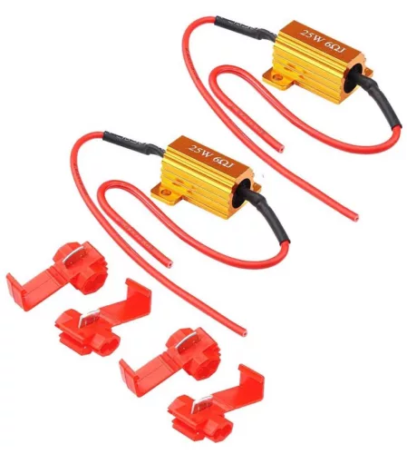  CANBUS LED ellenállás 25W 6 Ohm - PÁRBAN