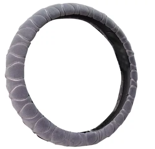 Szürke plüss kormányvédő 38 cm KV-HL2185G,