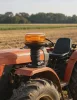  E-jeles sárga LED villogó lámpa csőre húzható kivitelben – 12/24V, 9W, dupla villogási mód