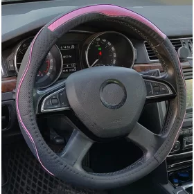 Univerzális kormányvédő 38cm fekete-pink 2396P