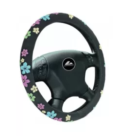 Kormányvédő 37-39 cm textil/virágos